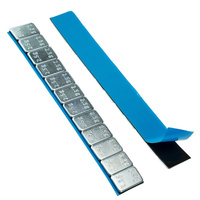 Super Slim adhesive weights for aluminum rims - 30g (12x2.5g / galvanized / wide tape) - 100 pcs. - Stix
