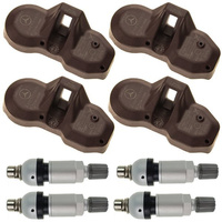 4 x HUF TSSRE3c pressure sensor A0009055805 315Mhz + 4 x TPMS-07 valve