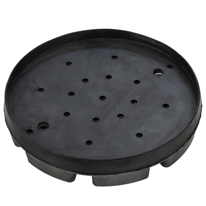 P21 Verstärkte Gummiauflage für Tragarm, 2 Bohrungen, 125x120×24 – Stix