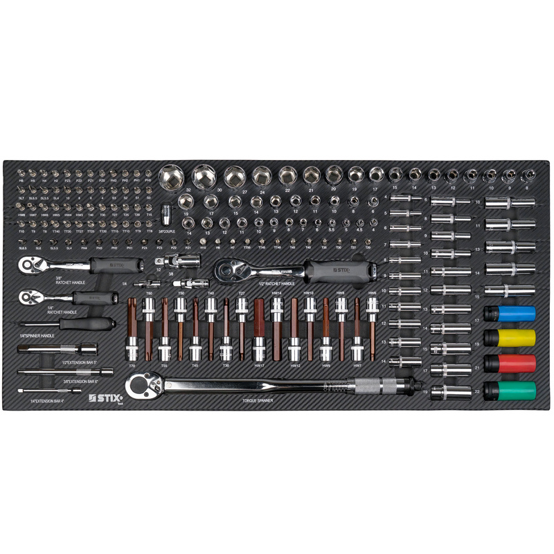 Rolling tool cabinet with tool set UltimatePro D12/TS2 - Stix