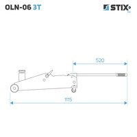 Hydraulic Floor Jack 200–570 mm OLN-06 3T – Stix