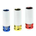 1/2" Long Impact Sockets for Alloy Wheels, 3-Piece Set in Case (17, 19, 21) STT CR-MO SERIES 1 - Stix Tool