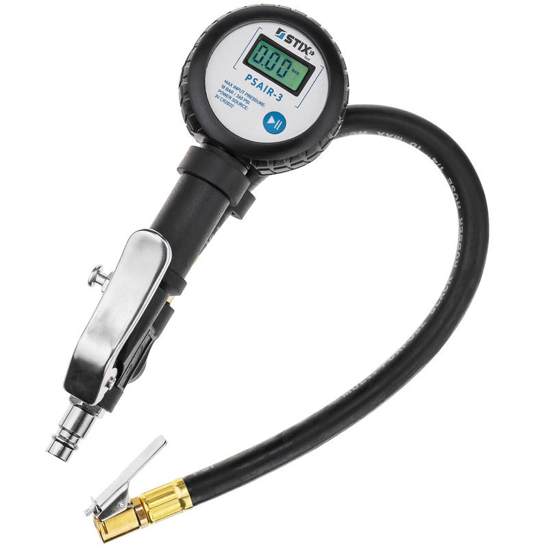 Digital Reifendruckprüfer und Reifenfüller LCD PSAIR-3 0-18 BAR STIX