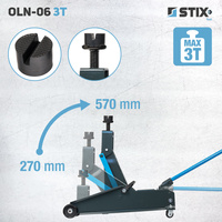 Hydraulic Floor Jack 200–570 mm OLN-06 3T – Stix