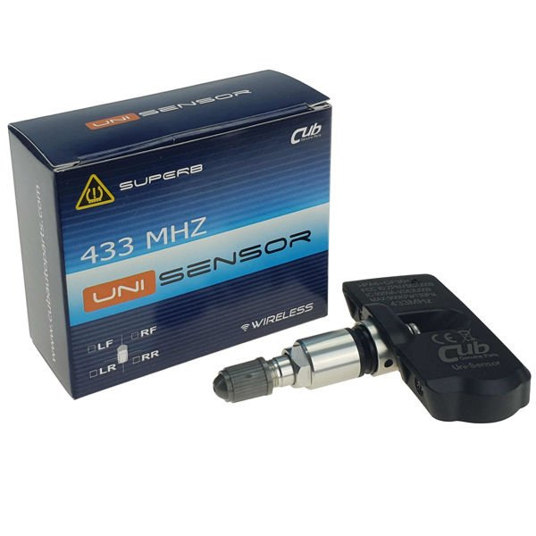 Tire pressure sensor CUB TPMS UNI Sensor 433MHz WIRELESS