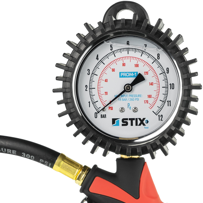 Reifenfüllpistole mit analogem Manometer 0-12 BAR