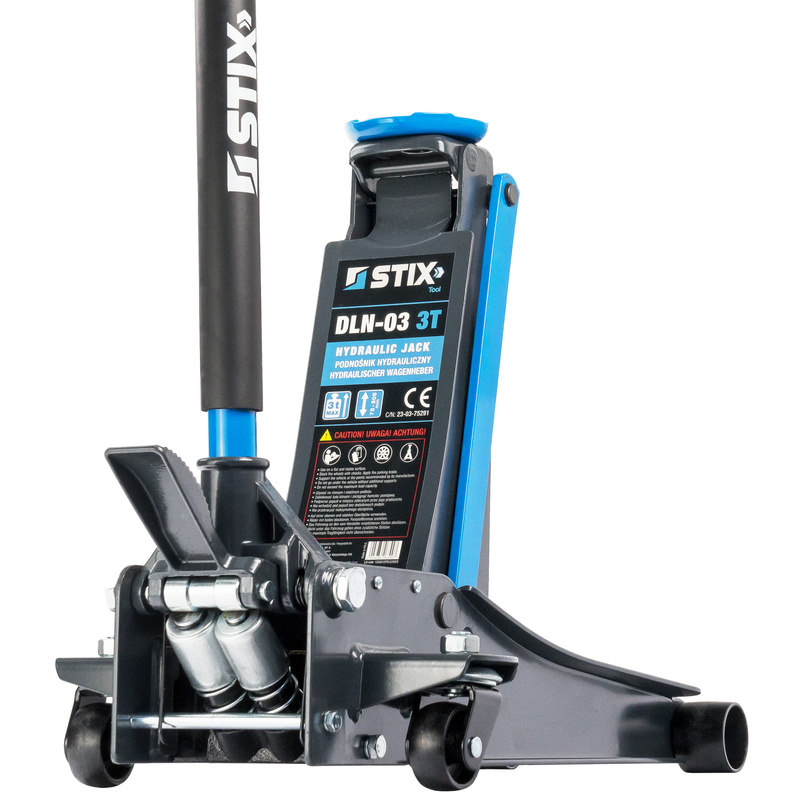 Low-Profile Hydraulic Floor Jack with Pedal, 75–505 mm Lifting Height – DLN-03 3T – Stix