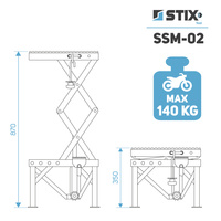 Podnośnik motocyklowy SSM-02 / Stojak na motor - Stix 