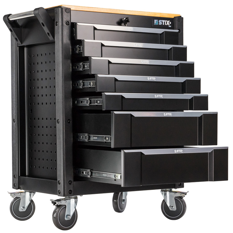 Workshop Cabinet / Tool Trolley with 7 Drawers + Tool Set – UltimatePro C7/TS1 – Stix