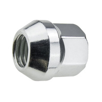 Wheel nuts for alloy wheels M14x2.0 zinc-plated, open type with collar, 19 mm hex, IS - Carbonado