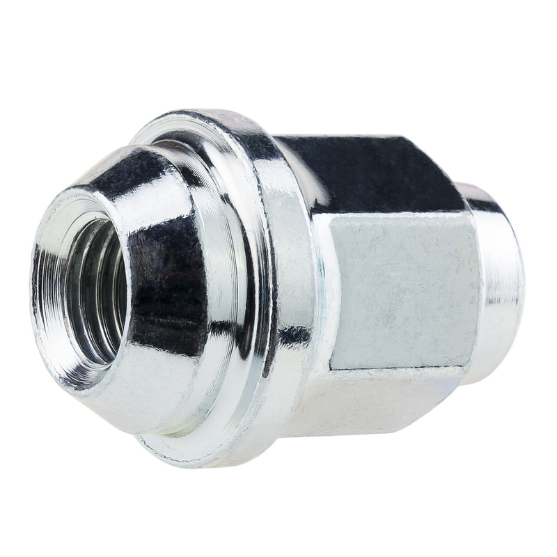 Wheel Nuts for Steel Wheels, Kia Type – M12x1.5 / Zinc-Plated, Fixed Washer, Key Size 21 mm – Carbonado