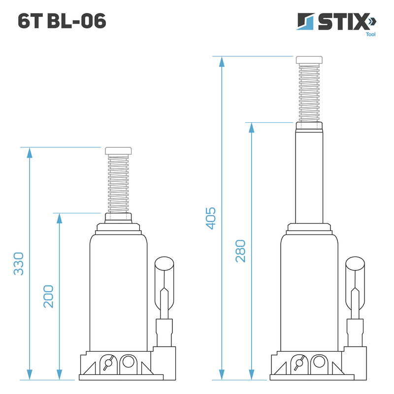 Hydraulic Bottle Jack 6T BL-06 – Stix