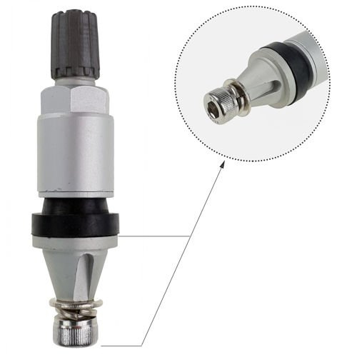 Zawór Wentyl TPMS - 09 STIX do czujnika RS Technik srebrny