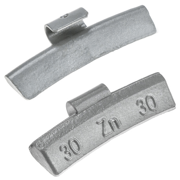 ALU Zinc scooped weights for aluminum rims ZN/A 30g / 100 pcs. - Stix