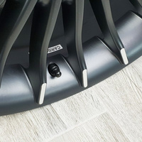 4 St. Aluventil X1 Series Black Edition PKW 11,3mm Schwarz Ventil Metallventil