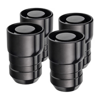Felgenschlösser 1/2-20 UNF Kegelbund, Schwarz – Carbonado C-Block