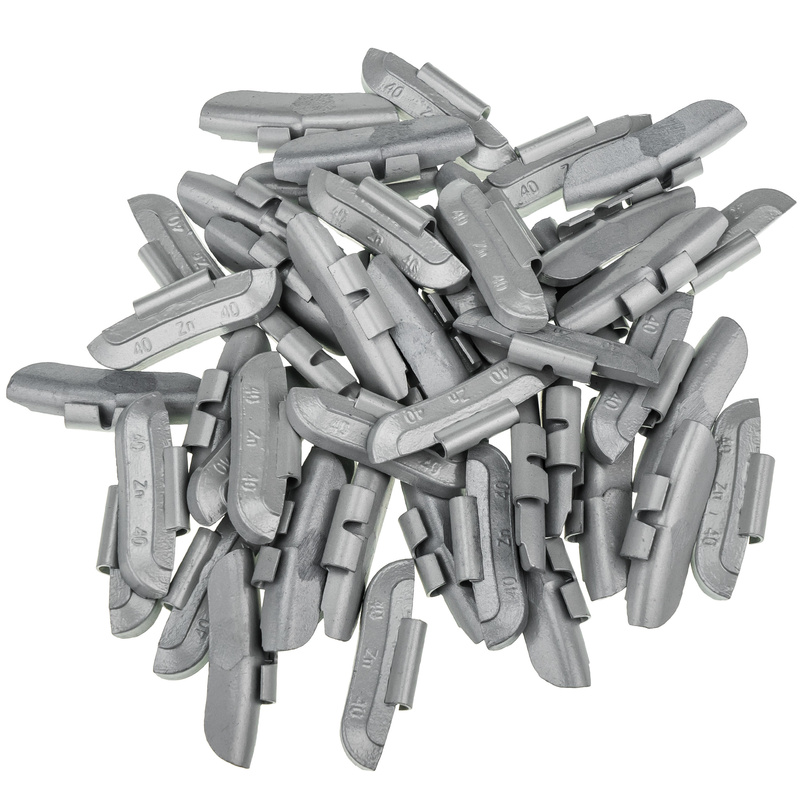 Zinc Clip-On Wheel Weights ZN/S 40 g for Steel Wheels (50 pcs)