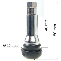 Valves for tubeless wheels TR414 AC (chrome-plated) - 4 pcs. - Stix