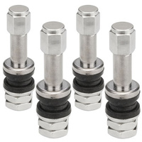 Valve for wheels X2 Series Silver Edition (Clamp-in, metal TR48E) - 1 pcs. - Carbonado