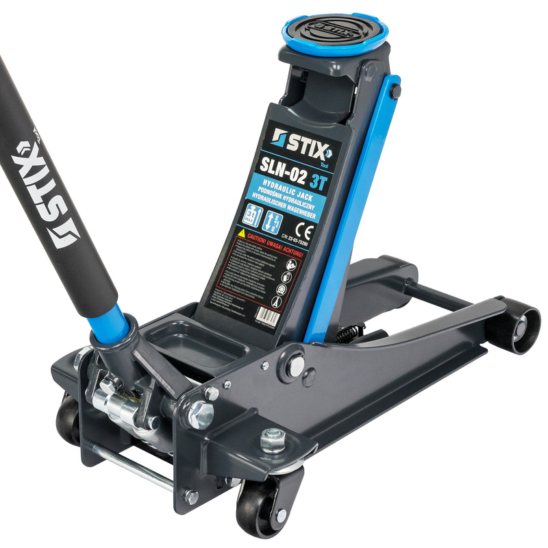 Low-Profile Hydraulic Floor Jack, 85–430 mm Lifting Height – SLN-02 3T – Stix