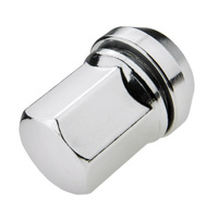 Floating wheel nuts for alloy wheels M12x1.25 chrome finish, wobble cone, 19 mm hex - Carbonado