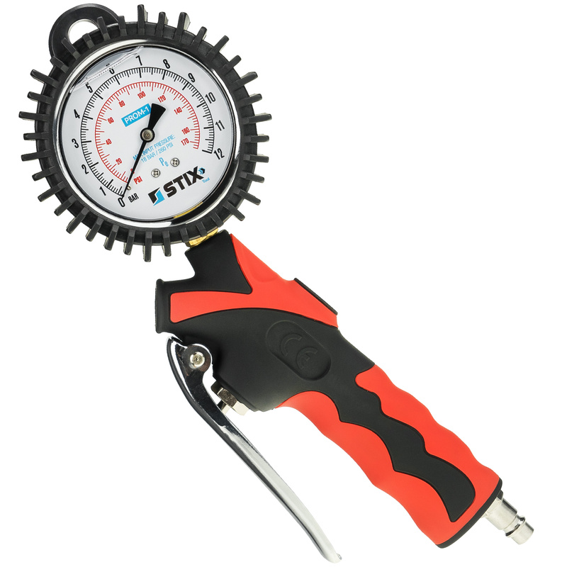 Reifenfüllpistole mit analogem Manometer 0-12 BAR