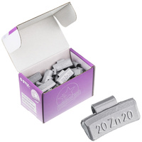 Zinc Clip-On Wheel Weights ZN/A 20 g for Alloy Wheels (50 pcs)