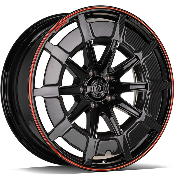 Geschmiedet Aluminiumfelgen 22'' 5x130 79wheels seventy9 MF.7 BGCRL