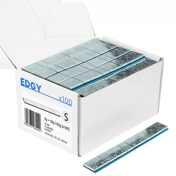 Edgy Slim Alufelgen Klebegewichte - 60g (5g+10g / verzinkt / breites Band) - 200 Stk. - Stix