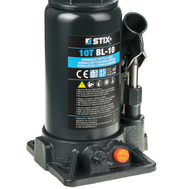 Hydraulischer Stempelwagenheber (Flaschenheber) 10T BL-10 – Stix