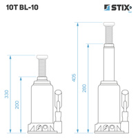 Hydraulic Bottle Jack 10T BL-10 – Stix