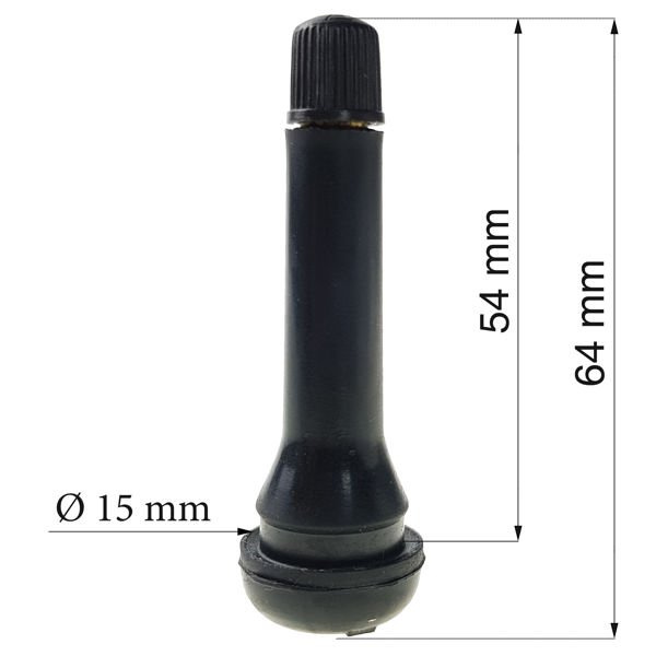 Valve for tubeless wheels TR418 - 1 piece. - Stix