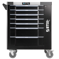 Workshop cabinet / tool trolley with 7 drawers, side compartment – UltimatePro A7 – Stix