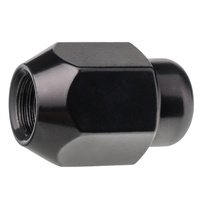 Czarne nakrętki do felg aluminiowych, typ Kia – M12x1,5 / zamknięta bez kołnierza, K21 - Carbonado
