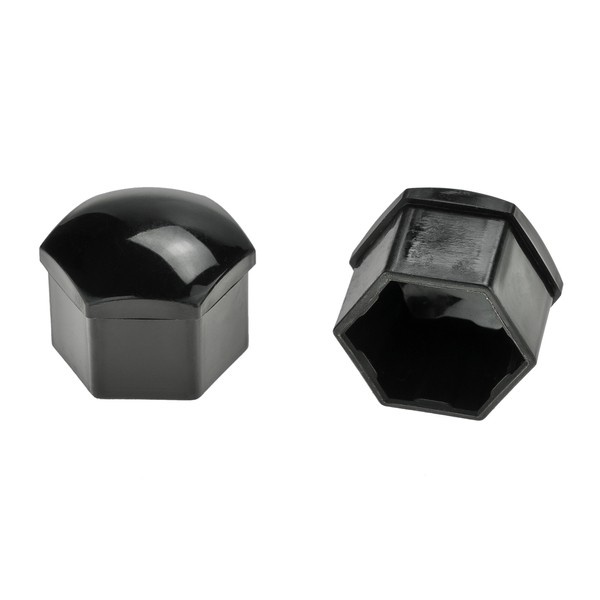 21x Radschrauben Radmuttern Bolzen Kappen Abdeckungen mit Abzieher Schwarz 17mm