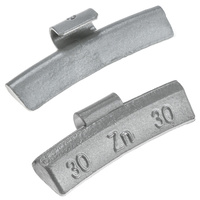ALU Zinc scooped weights for aluminum rims ZN/A 30g / 100 pcs. - Stix