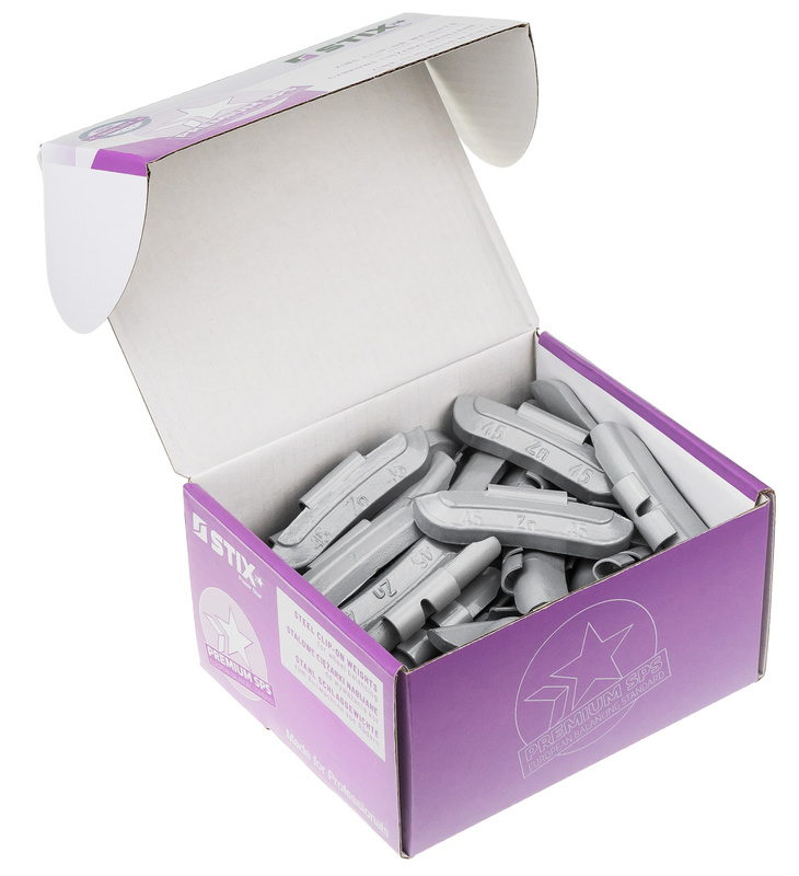 Zink-Schlaggewichte ZN/S 45 g für Stahlfelgen (50 Stk.)