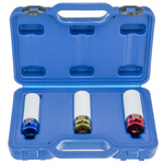 1/2" Long Impact Sockets for Alloy Wheels, 3-Piece Set in Case (17, 19, 21) STT CR-MO SERIES 1 - Stix Tool