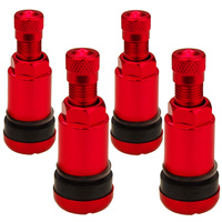 4 St. Aluventil X1 Series Red Edition PKW 11,3mm Rot Ventil Metallventil Tuning
