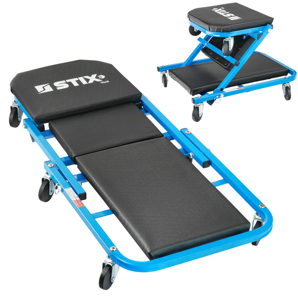 Klappbare Werkstattliege / Werkstatt-Hocker 2-in-1 LWS-36 – Stix