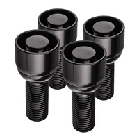 Anti-theft locking wheel bolts for alloy wheels / M14x1.5 ball seat / 35 mm thread, black – Carbonado C-Block