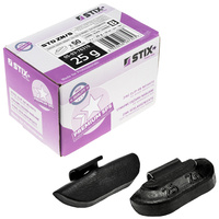 BLACK zinc clip-on wheel weights STD ZN/S 25 g for steel wheels (50 pcs) – Stix