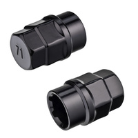 Śruby zabezpieczające antykradzieżowe do felg aluminiowych / M14x1.5 kula / gwint 35 mm czarne - Carbonado C-Block 