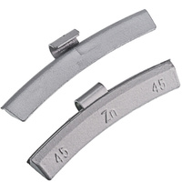 Zinc Clip-On Wheel Weights ZN/A 45 g for Alloy Wheels (50 pcs)
