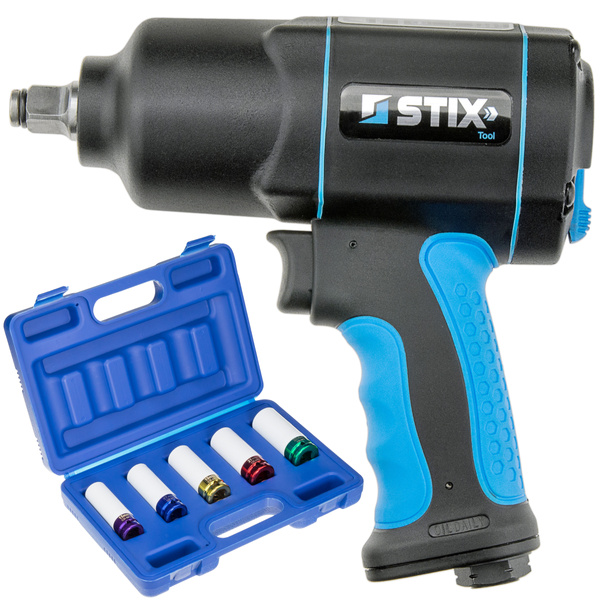 Composite air pneumatic impact wrench 1700Nm STIX STT-17 1/2"