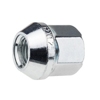 Nakrętki do felg aluminiowych M12x1,25 ocynk, otwarte z kołnierzem, klucz 19 - Carbonado