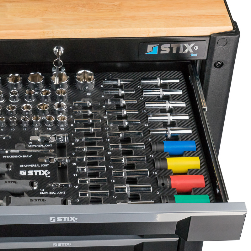 Workshop Cabinet / Tool Trolley with 7 Drawers + Tool Set – UltimatePro C7/TS1 – Stix