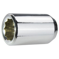 Torx wheel nuts for wheels with narrow holes M14x1.5 chrome finish, slim design - Carbonado