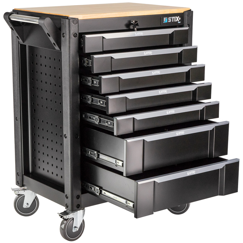 Werkstattschrank / Werkzeugwagen mit 7 Schubladen – UltimatePro C7 – Stix