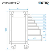 Werkstattschrank / Werkzeugwagen mit 7 Schubladen – UltimatePro C7 – Stix